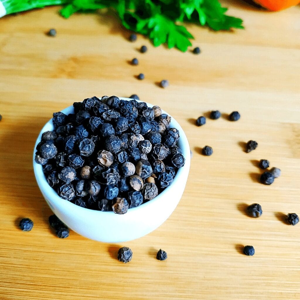 Second place on our list of spices is Black Pepper